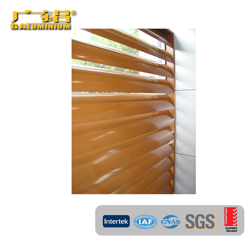 Brown Aluminium Louver sol umbrae