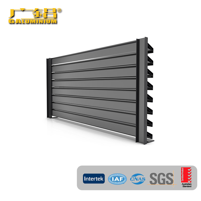 Argentum simplex et durabile Aluminium Louvers Fenestra